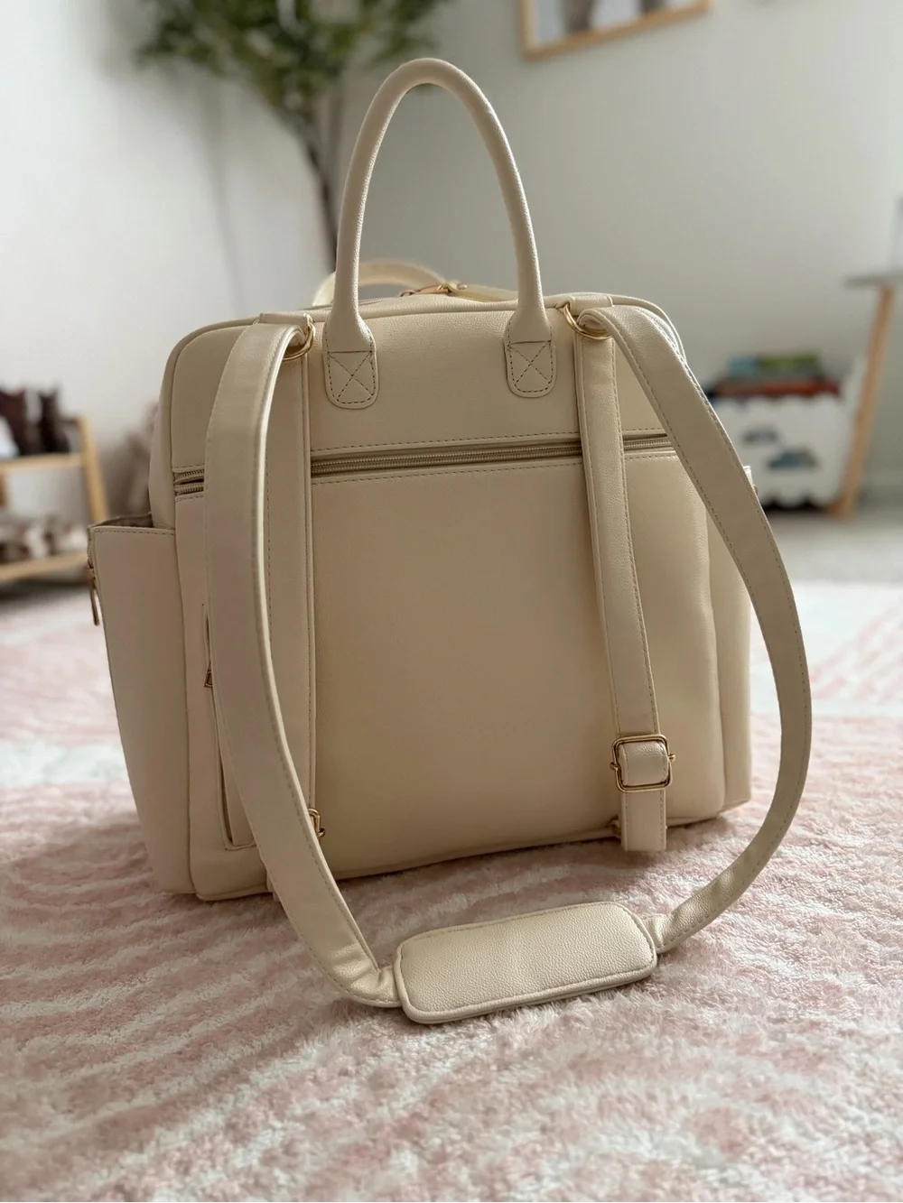 Ayla & Co Large Ivory diaper bag